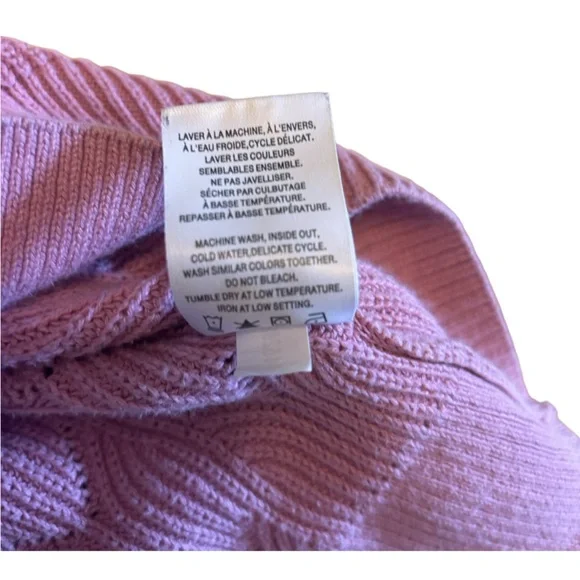 Reitmans Mauve Pink V-Neck Knit Sweater - Picture 9 of 10